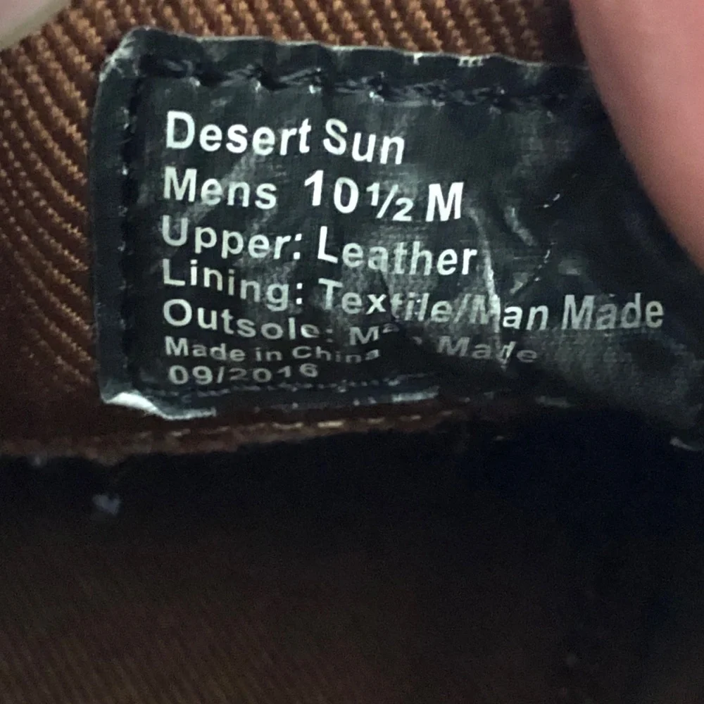 Kenneth Cole Reaction Mens Desert Sun Brown Chukka Leather Laceup Boots 10.5M